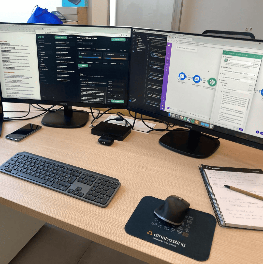 Setup de trabajo con Vapi, Make y herramientas de IA